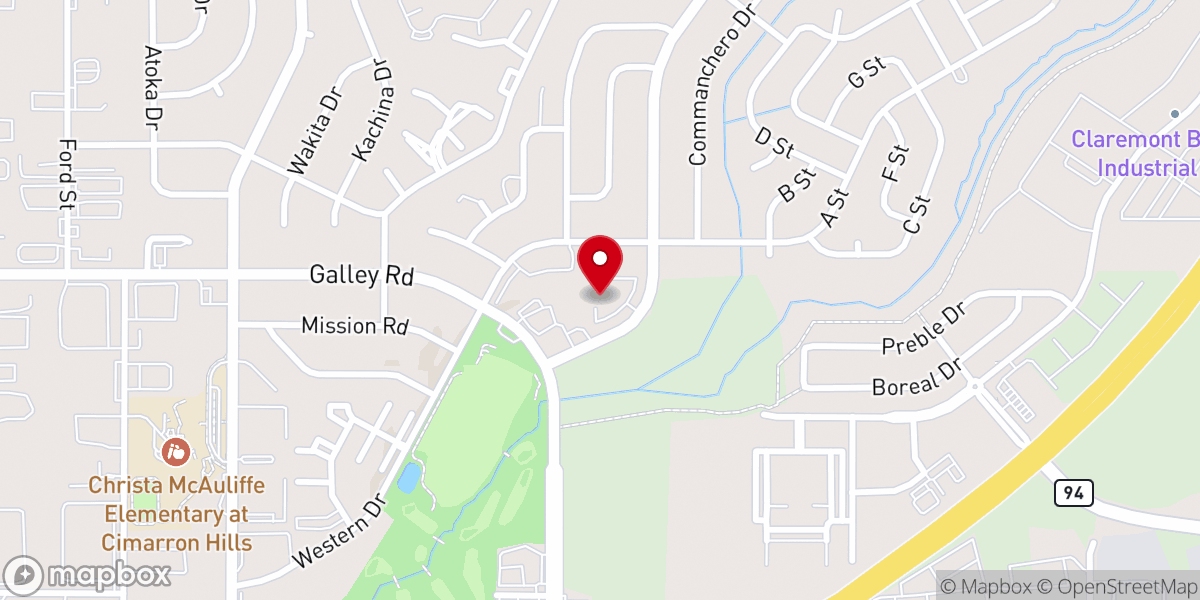 Map showing location of King Solomon Baptist Church