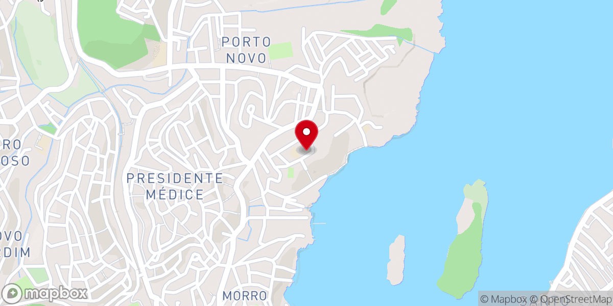 Map showing location of Comunidade Santa Maria Goretti (Porto Novo)