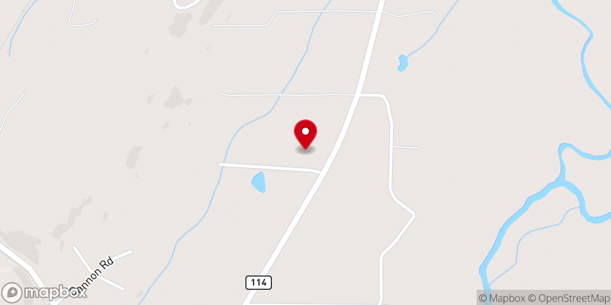 Map showing location of Jones Chapel