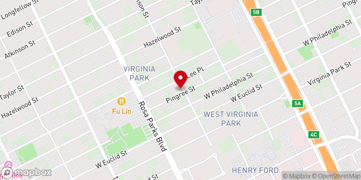 Map showing location of New Saint Peter Baptist Church