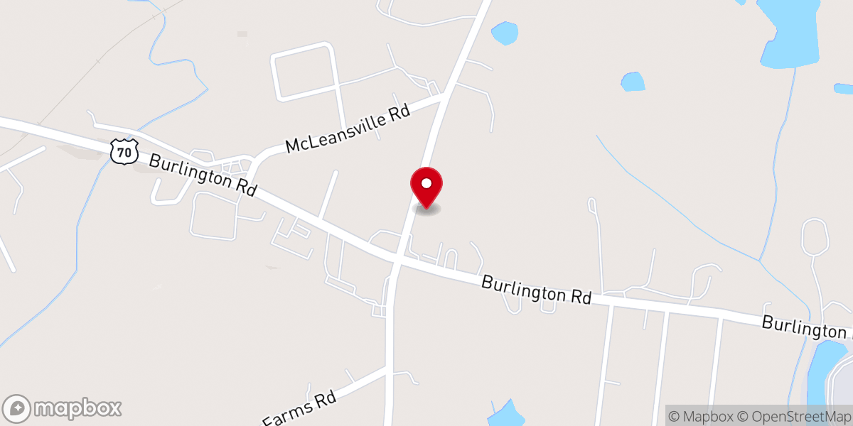 Map showing location of Mt Hope Baptist Church