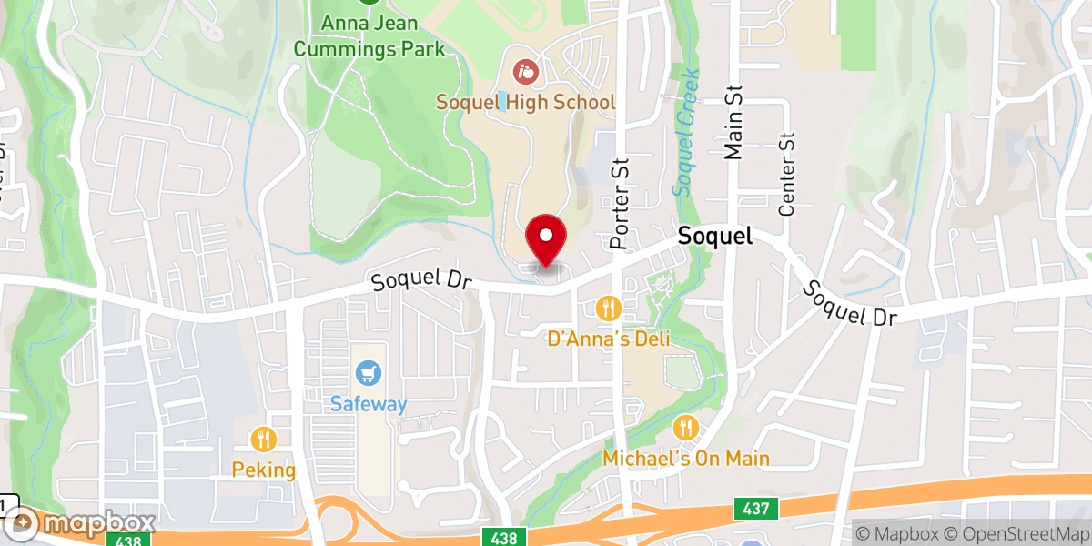 Map showing location of Foursquare Church