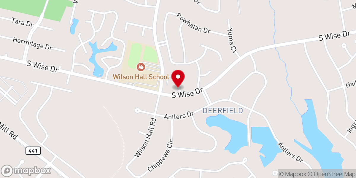 Map showing location of Orchard Community Church