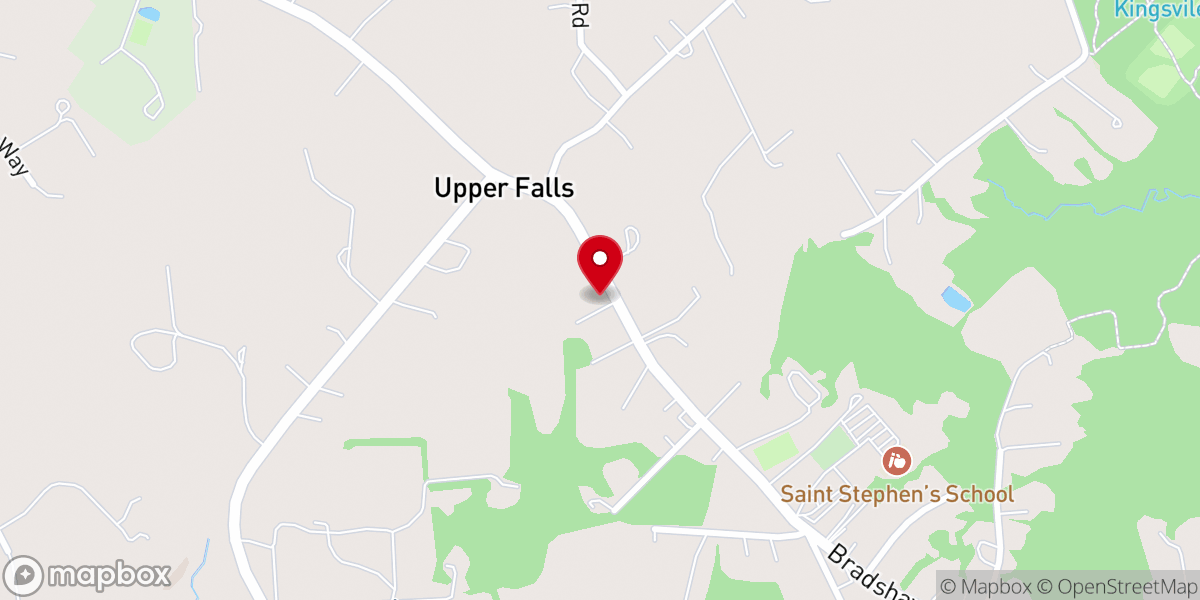 Map showing location of Salem United Methodist Church