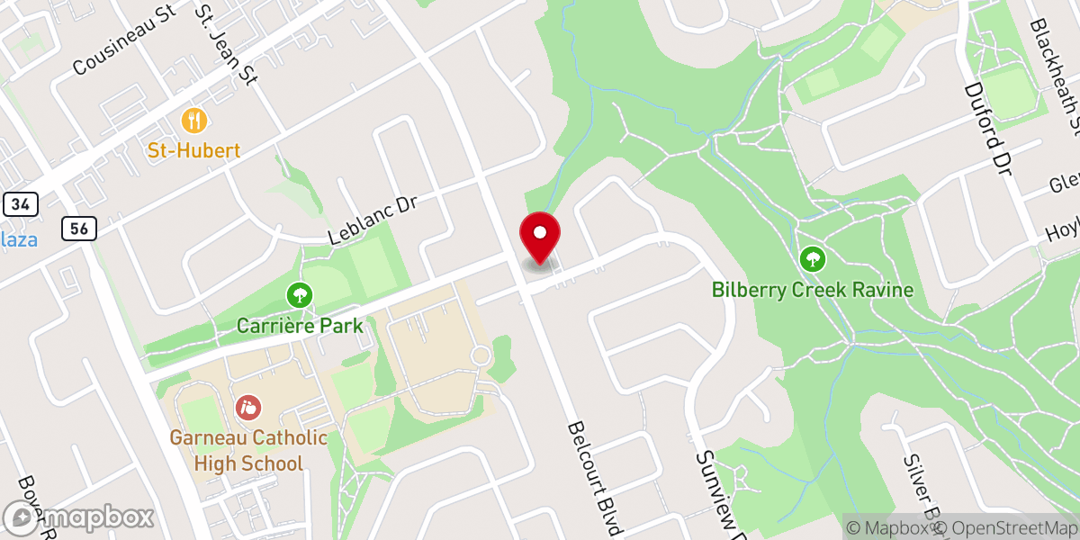 Map showing location of Abiding Word Evangelical Lutheran Church