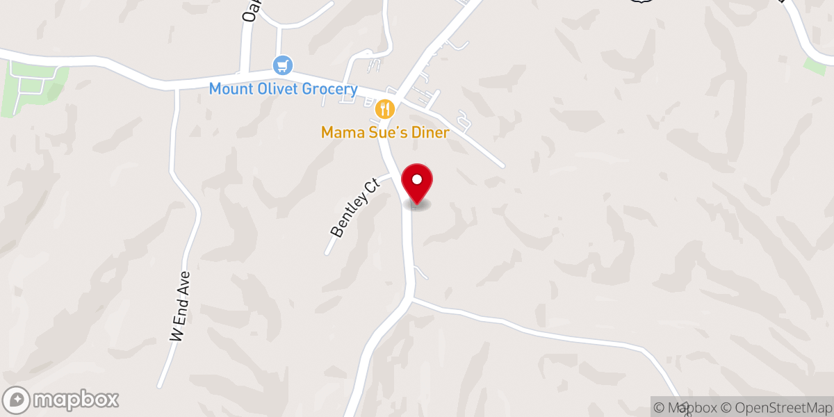 Map showing location of First Christian Church