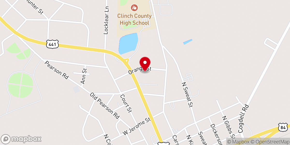 Map showing location of Family Dollar