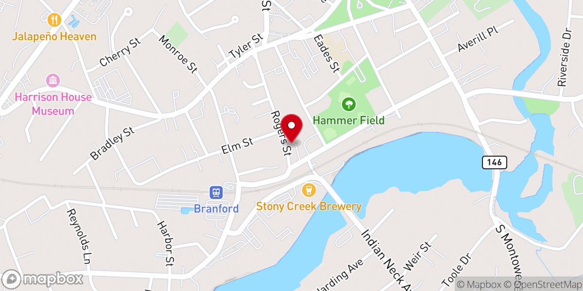 Map showing location of St. Stephens AME Zion Church