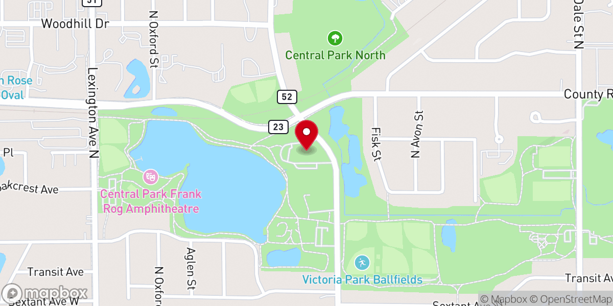 Map showing location of Prince of Peace Lutheran Church (ELCA)