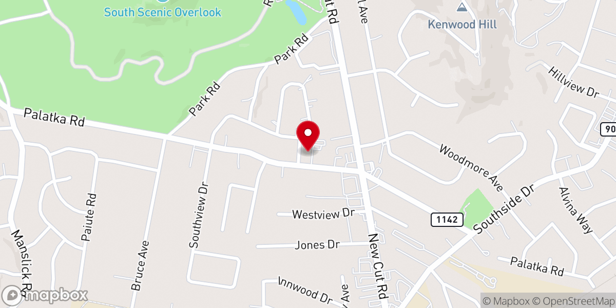 Map showing location of Epworth United Methodist Church
