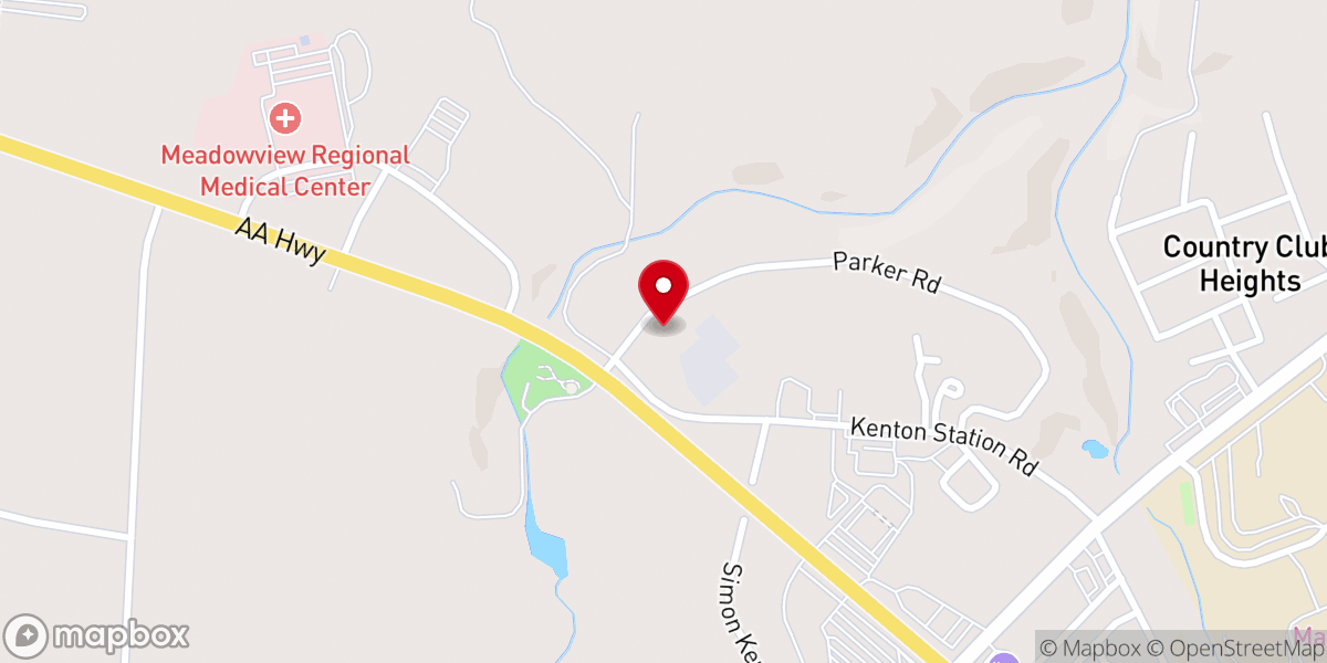 Map showing location of CrossPoint Maysville