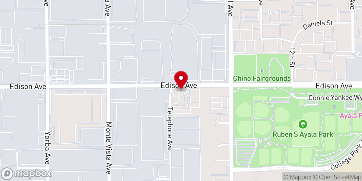 Map showing location of Chino Valley Beautiful Korean Church