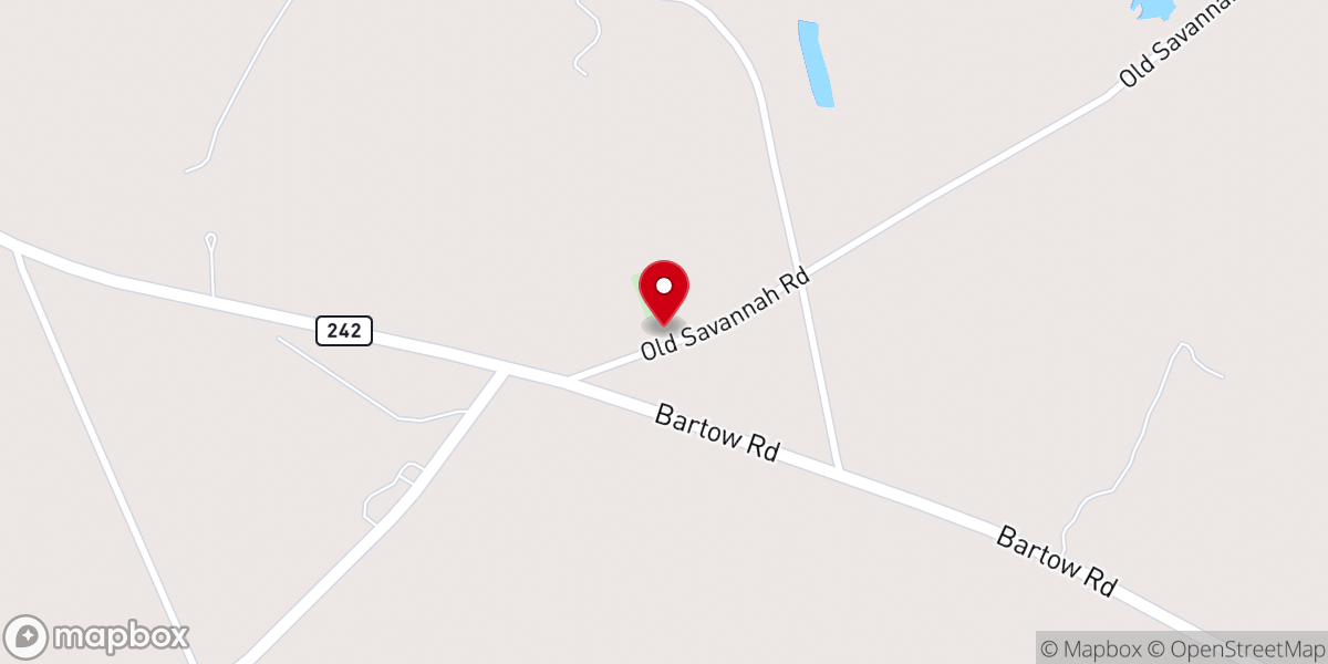 Map showing location of Camp Spring Baptist Church