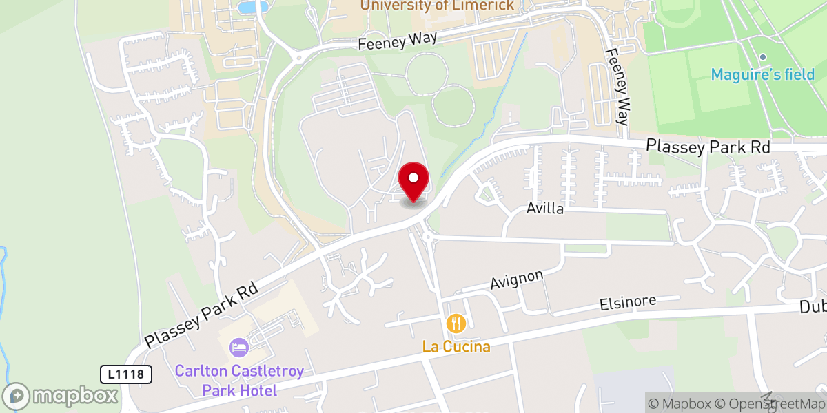 Map showing location of Saint Joseph's Convent