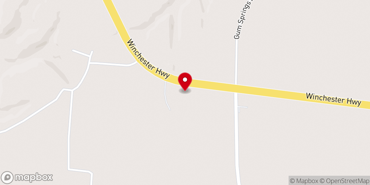 Map showing location of Caldwell Chapel Church of God
