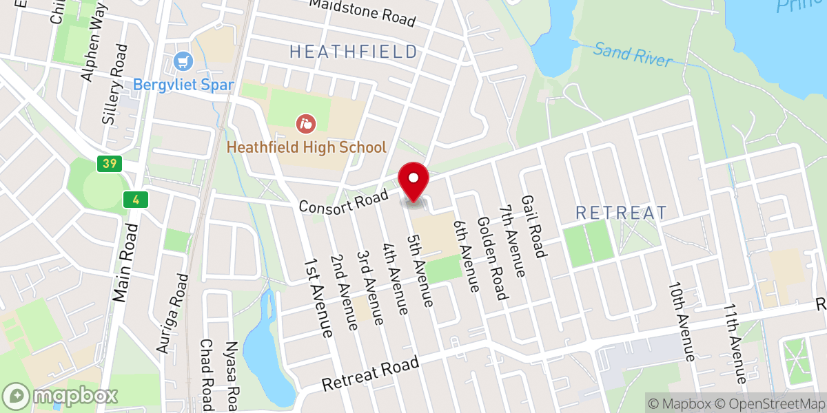 Map showing location of St. Cyprian's Church