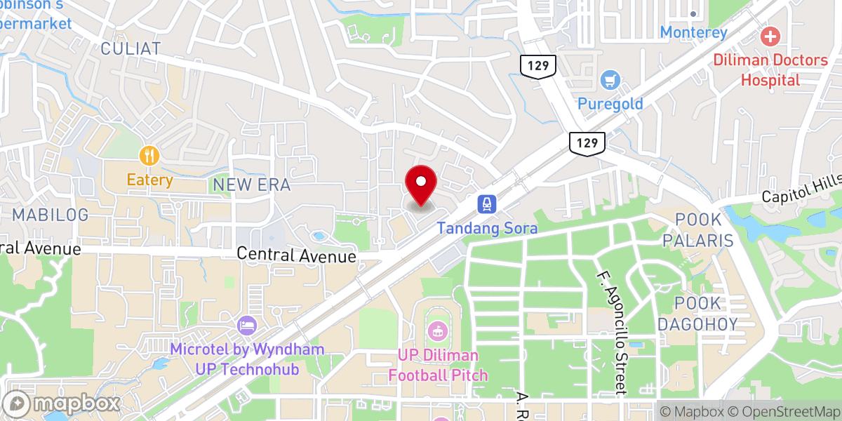 Map showing location of Iglesia Ni Cristo - Lokal ng Templo Central