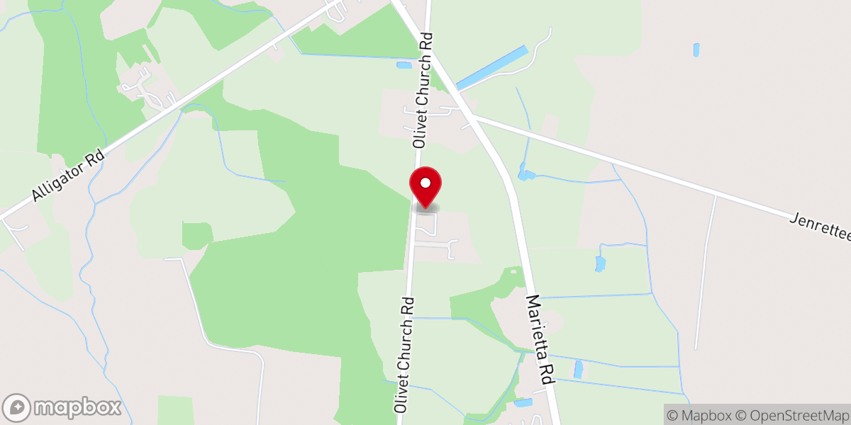 Map showing location of Turner Station A.M.E Church