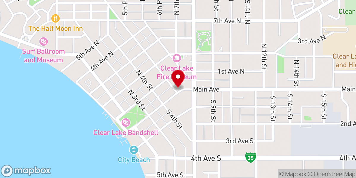 Map showing location of The Dock