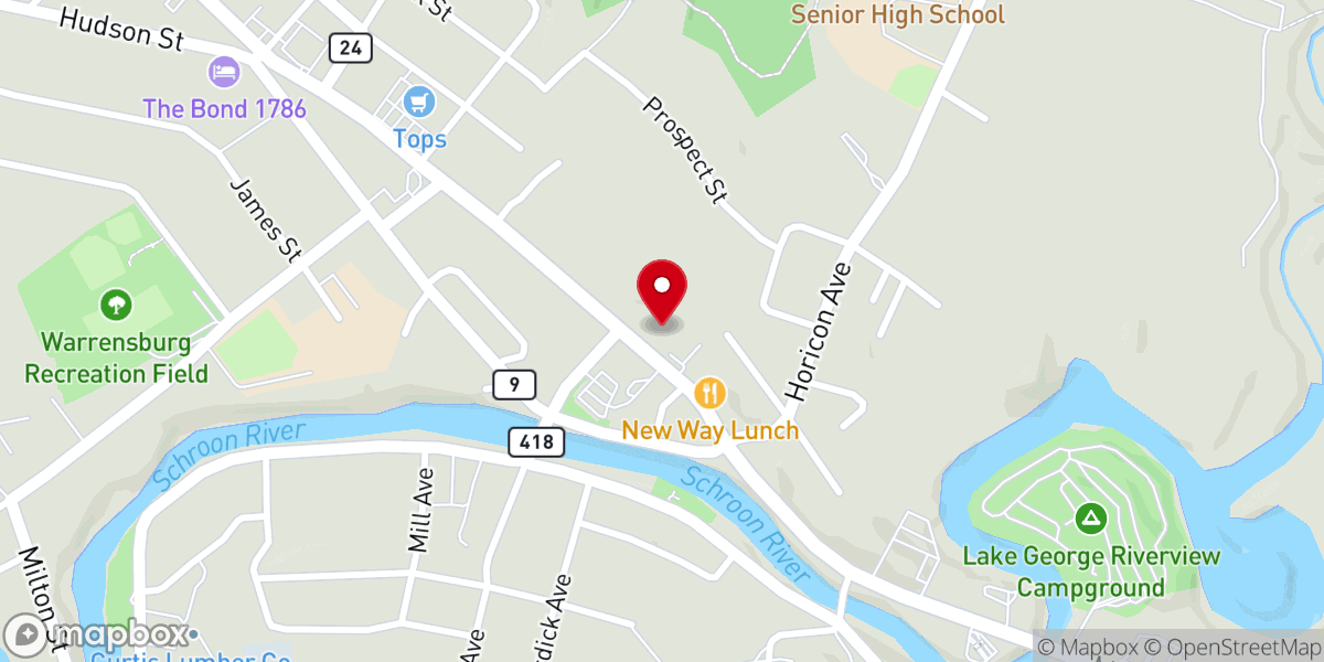 Map showing location of Church of the Holy Cross