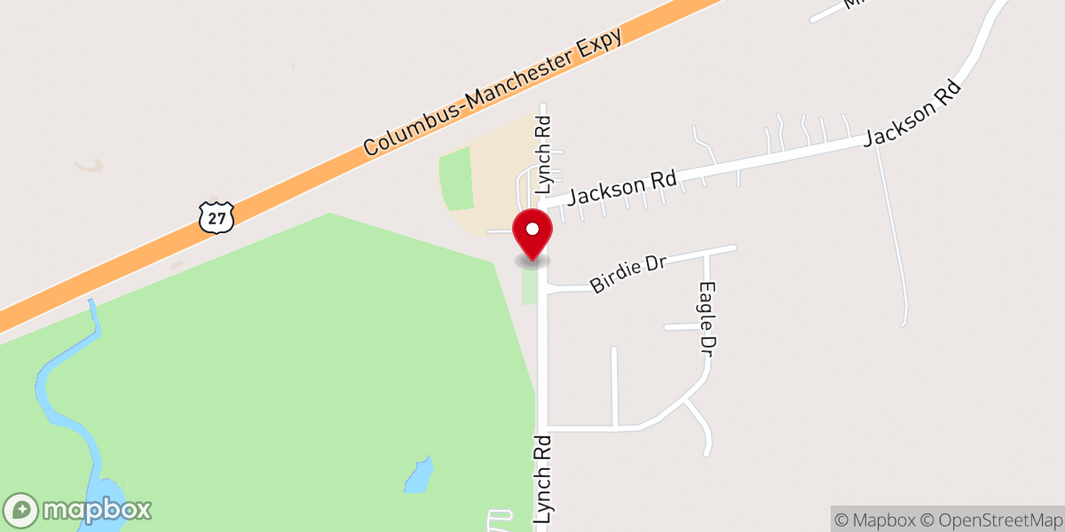 Map showing location of Pitts Chapel AME Church