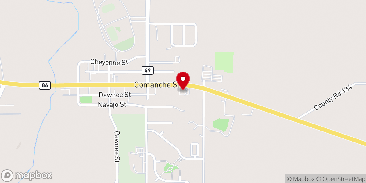 Map showing location of Womens Crisis-Family Outreach