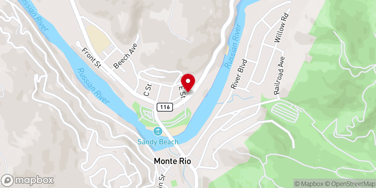 Map showing location of Saint Andrew's Church - Food Distribution Center