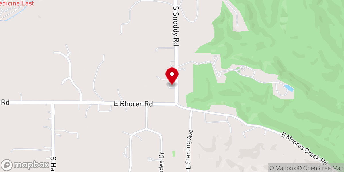 Map showing location of Mount Calvary Baptist Church