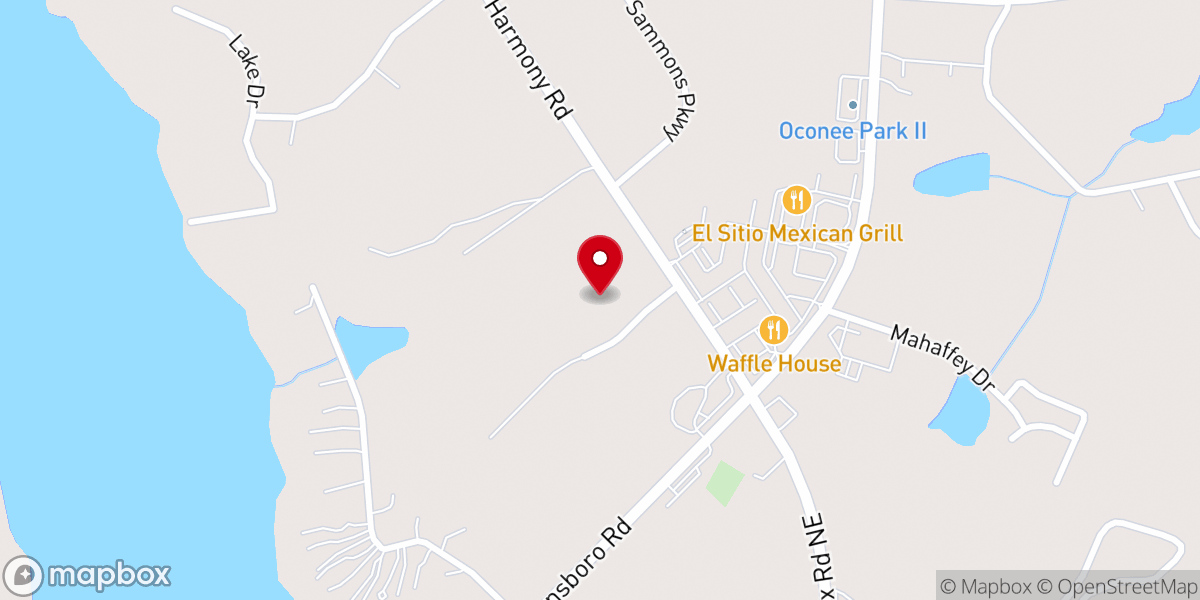 Map showing location of Lakepoint Community Church