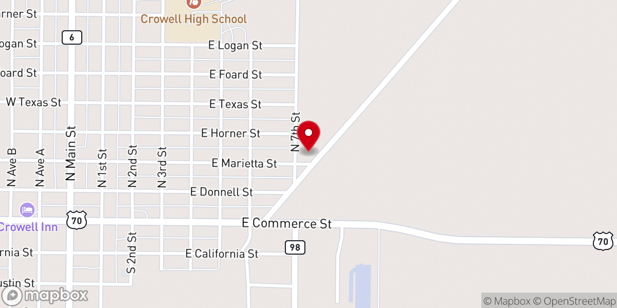 Map showing location of Bethal church
