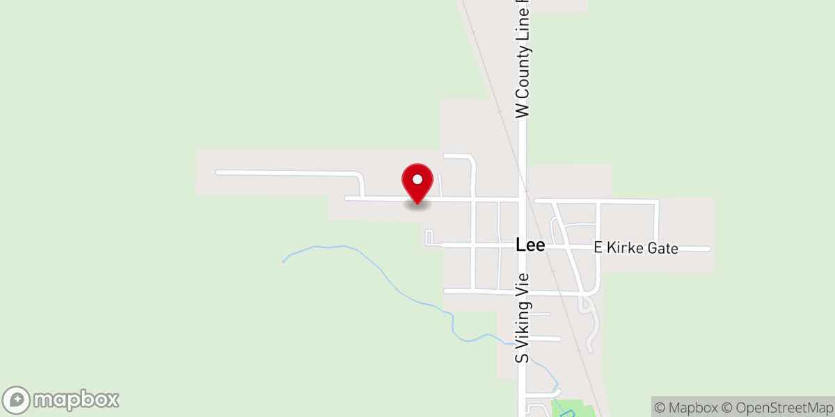 Map showing location of First Lutheran Church