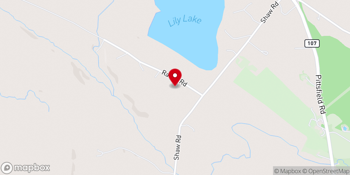 Map showing location of Rev. Christie Lavalley, NH Justice of Peace/Wedding Officiant