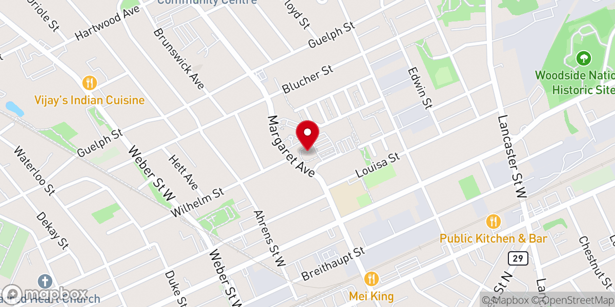 Map showing location of New Apostolic Church