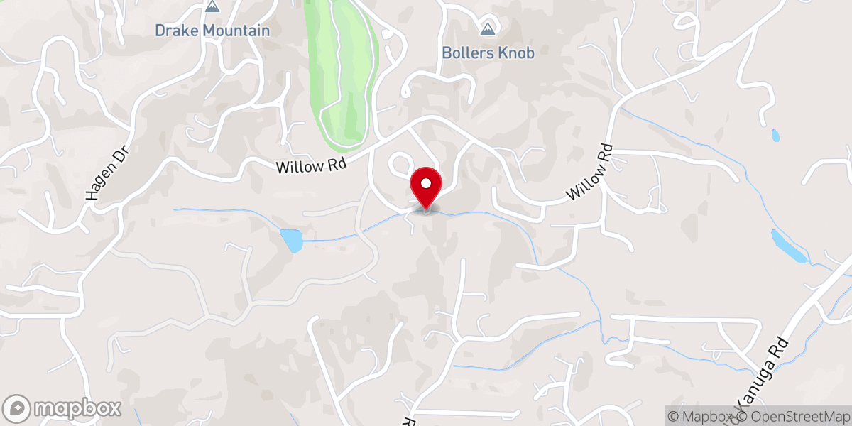 Map showing location of Willow Falls | Boutique Wedding Space