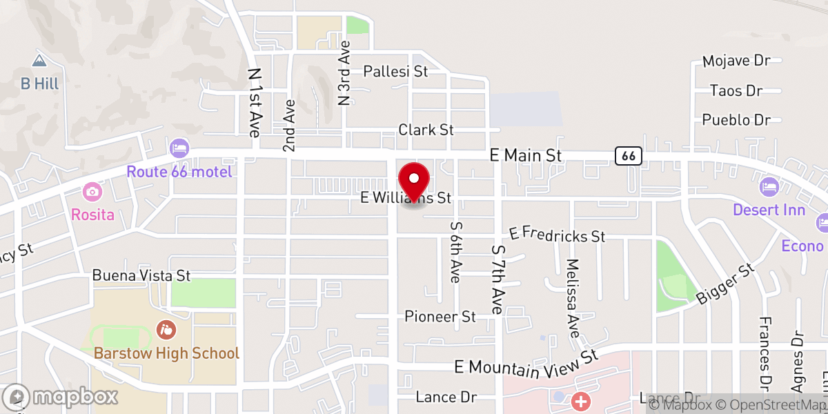 Map showing location of St Paul's Episcopal Church