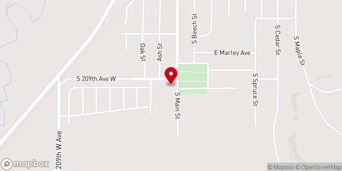 Map showing location of Kellyville Holiness Church