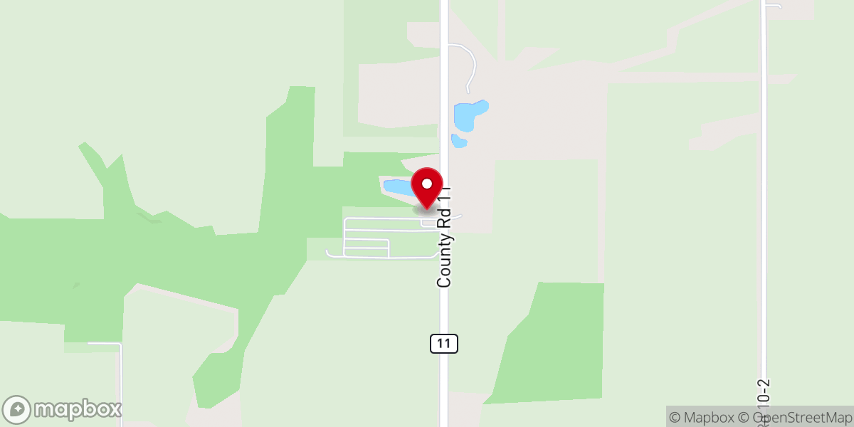 Map showing location of Zion Church of Wauseon