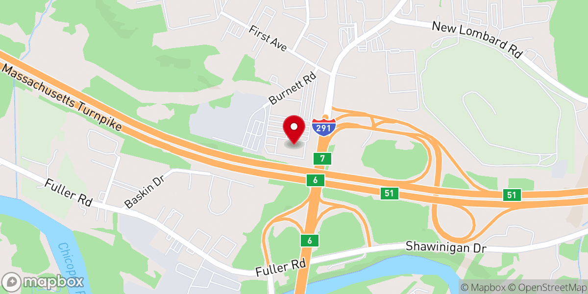 Map showing location of Mercedes-Benz of Springfield