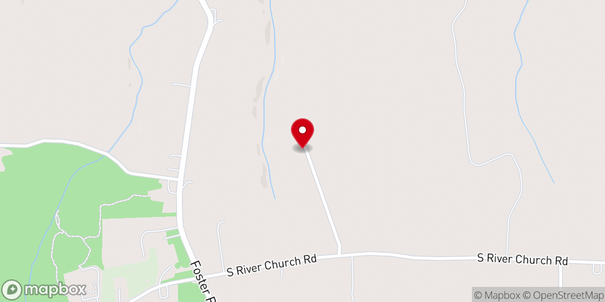 Map showing location of South River Church