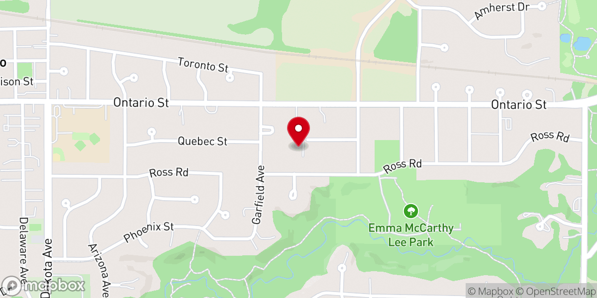 Map showing location of Trinity Christian Reformed Church