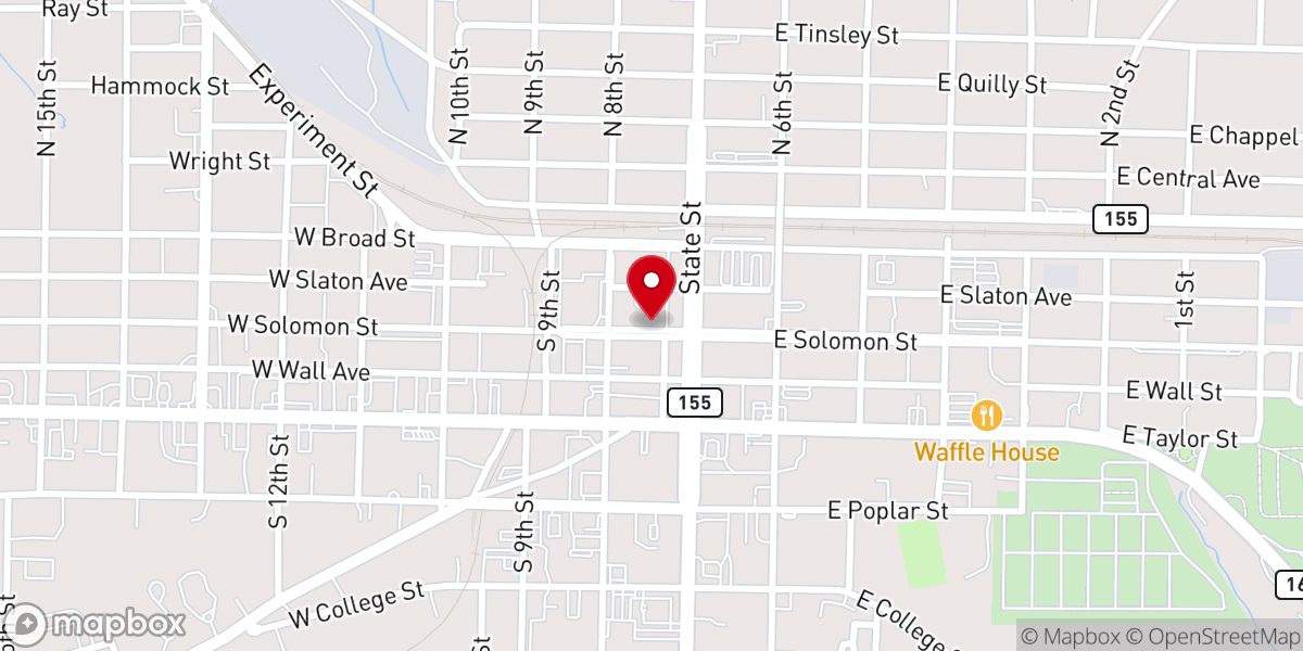 Map showing location of Impact Christian Ministries