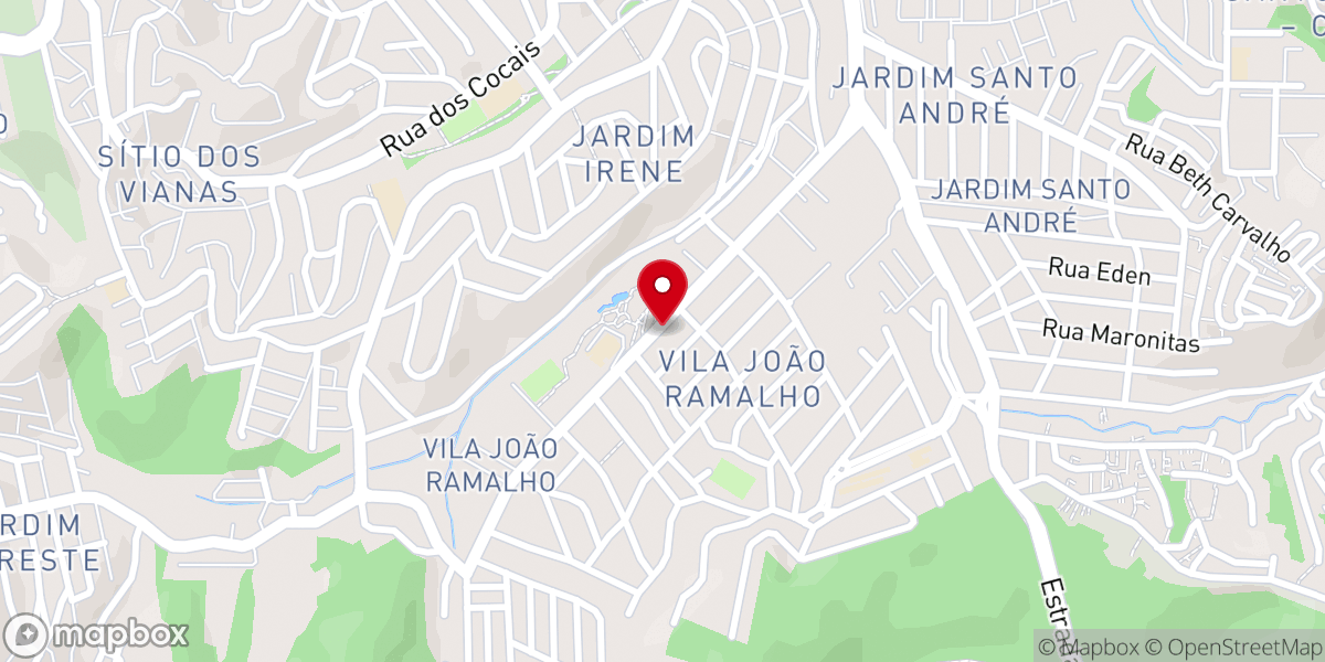 Map showing location of Igreja Evangélica Assembléia De Deus Campo Jd.Nélia -Santo André