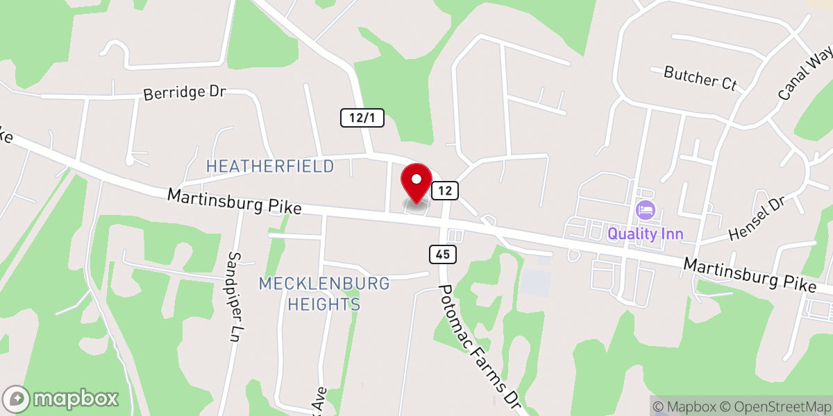 Map showing location of New Hope Assembly of God