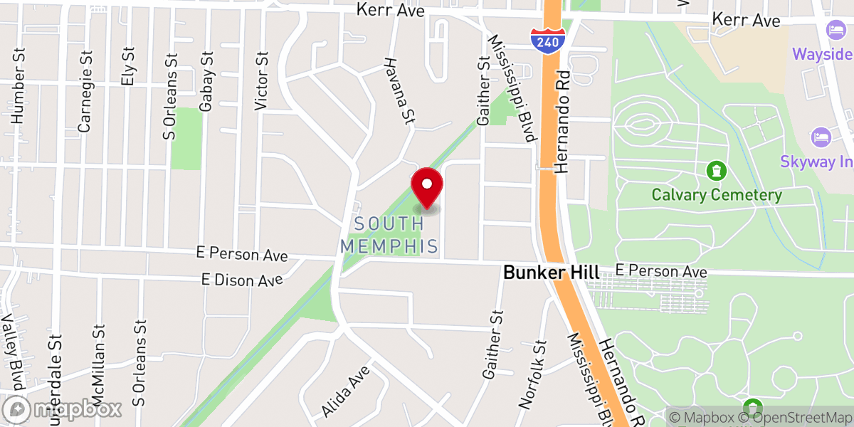 Map showing location of Longview Community Holiness Church