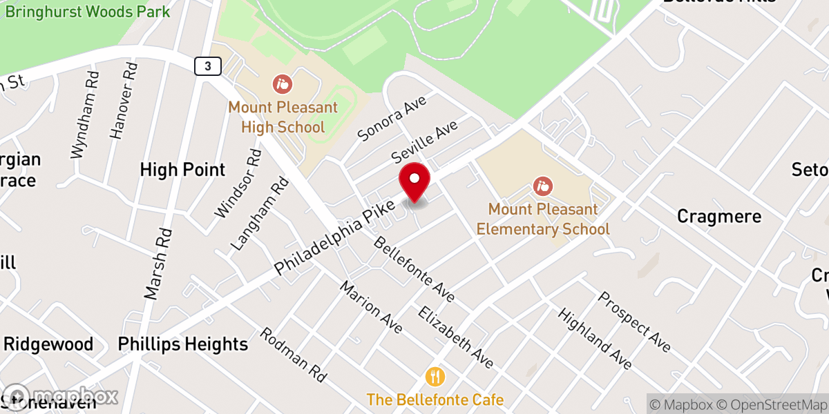 Map showing location of Life Empowerment Center International