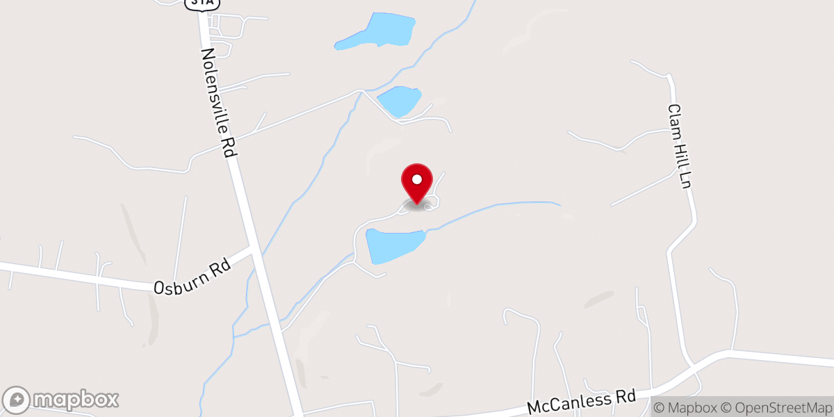 Map showing location of Mint Springs Farm