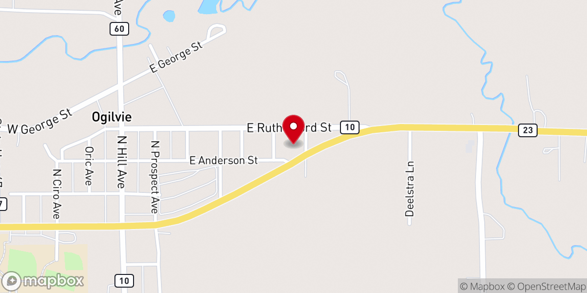 Map showing location of St Paul Lutheran Church