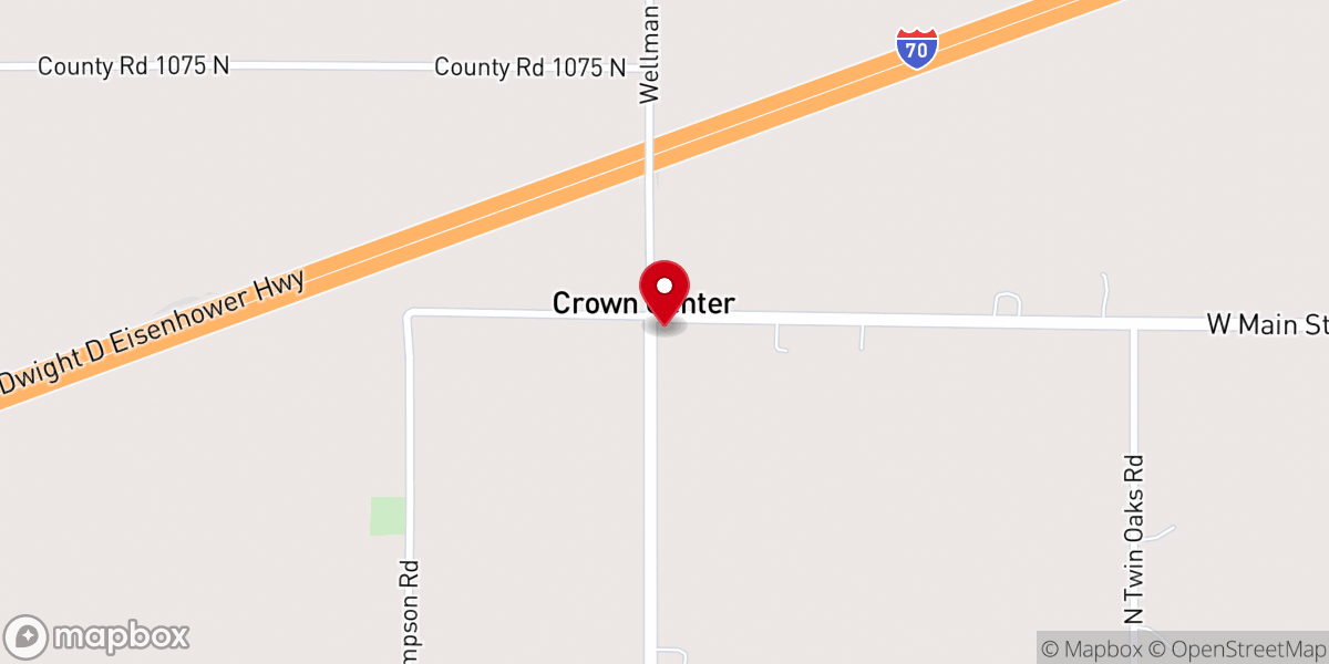 Map showing location of Mt Tabor Christian Church