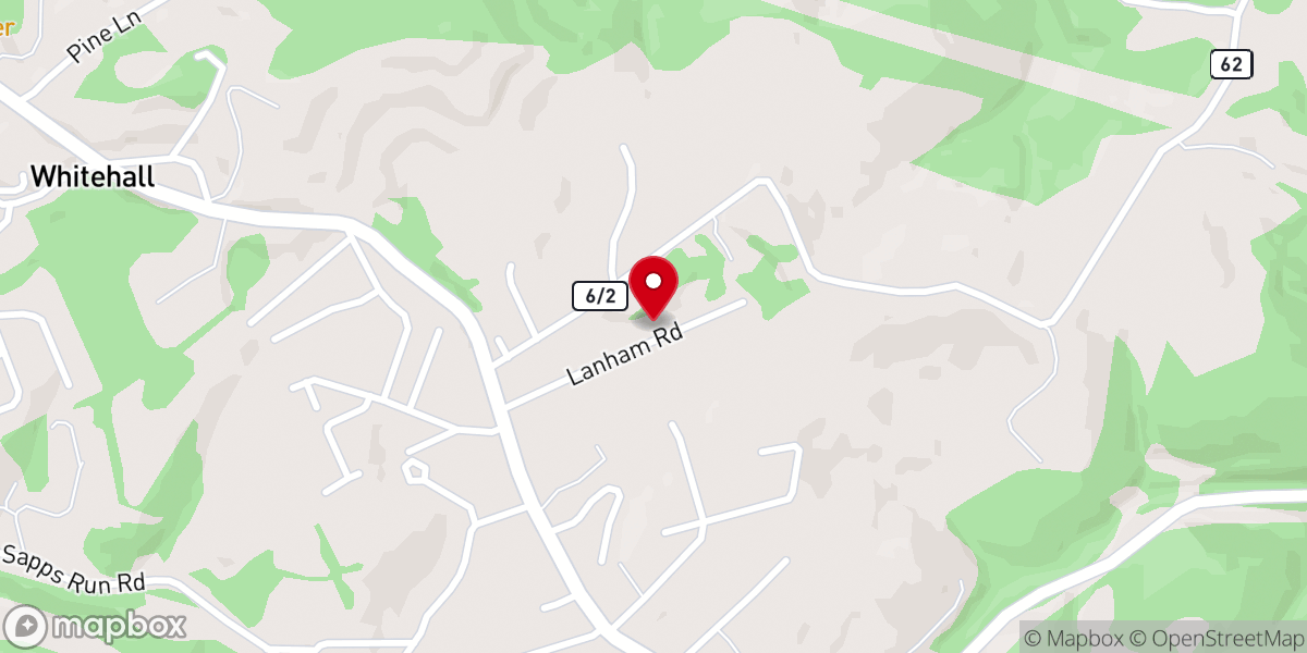 Map showing location of Galilean Baptist Church