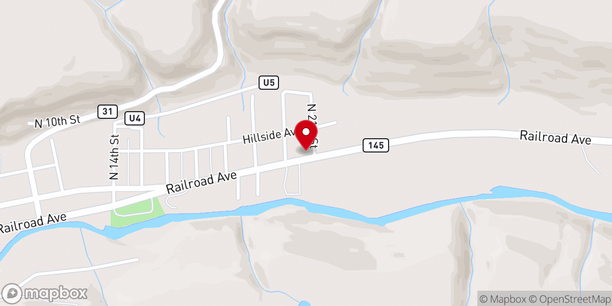 Map showing location of Dolores Southern Baptist Church